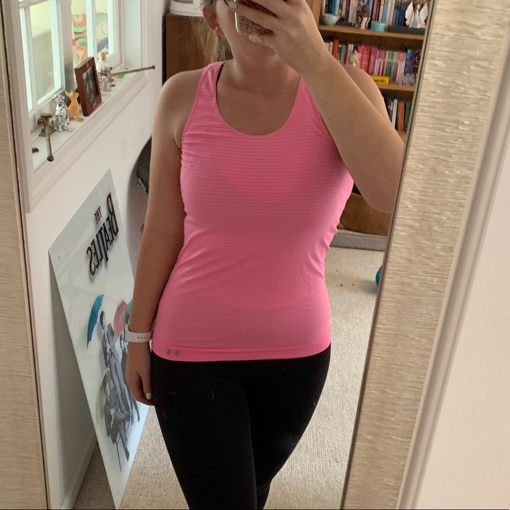 Under Armour Pink Racerback Tank Top - Picture 3 of 4